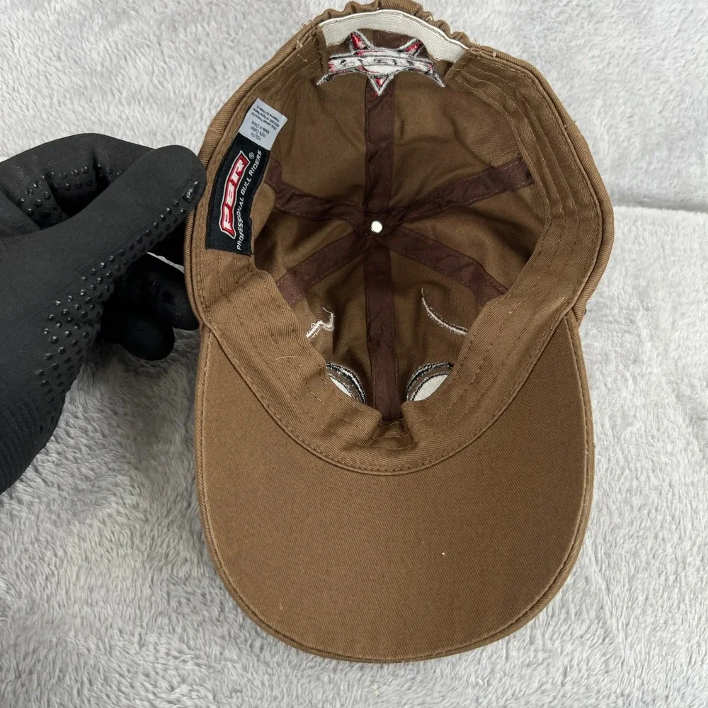 PBR Professional Bull Riders Youth Hat Brown Bull Character Western Rodeo Cap